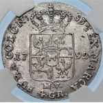 Stanisław August Poniatowski (1764-1795) - złotówka 1792 MV, Warszawa - NGC AU55