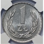 PRL - 1 złoty 1957 - najrzadszy rocznik - NGC MS 63