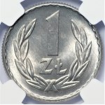 PRL - 1 złoty 1965 - NGC MS 65