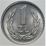 PRL - 1 złoty 1966 - NGC MS65 - RZADSZY ROCZNIK