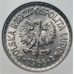 PRL - 1 złoty 1966 - NGC MS65 - RZADSZY ROCZNIK