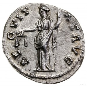 Denar, 140–143, mennica Rzym; Aw: Głowa cesarza w prawo...