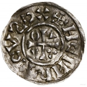 Denar, 1002–1009, mennica Ratyzbona, mincerz Viga; Aw: ...