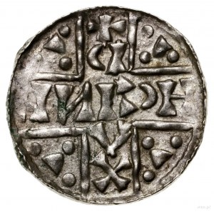 Denar, 1018–1026, mennica Ratyzbona, mincerz Aza; Aw: D...