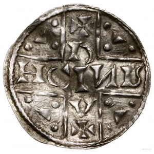 Denar, 1018–1026, mennica Ratyzbona, mincerz Oc; Aw: Dw...