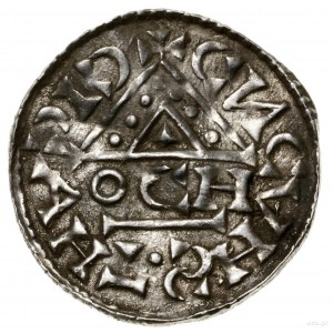 Denar, 1018–1026, mennica Ratyzbona, mincerz Oc; Aw: Dw...