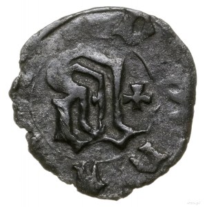 Halerz, 1381–1405, mennica Racibórz; Aw: Teksturowa lit...