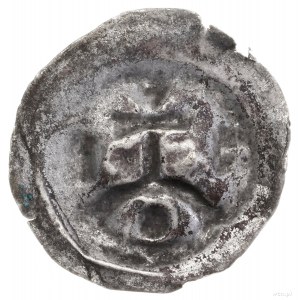 Brakteat, ok. 1277/1278–1287/1288; Krzyż stojący na łuk...