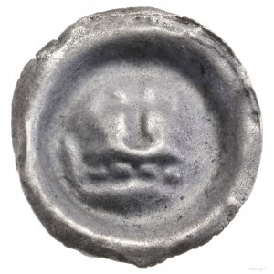 Brakteat, ok. 1287/1288–1307/1308; Korona z dwoma fleur...