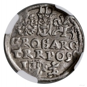 Trojak, 1598, mennica Lublin; na rewersie monogram MR (...