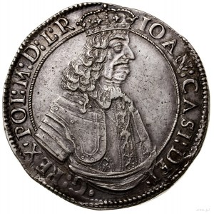 Talar, 1649, mennica Kraków; Aw: Popiersie władcy w zbr...
