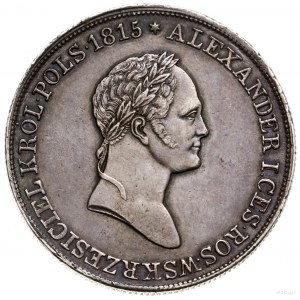 5 złotych, 1830, Warszawa; odmiana z literami K - G (Ka...