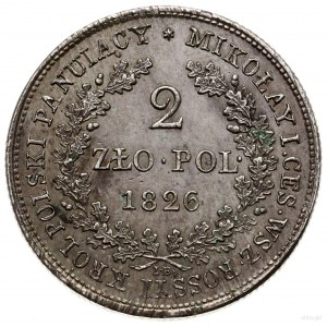 2 złote, 1826 IB, Warszawa; Bitkin 993 (R), H-Cz. 3607,...