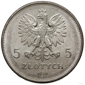 5 złotych, 1930, Warszawa; „Sztandar” - 100-lecie Powst...