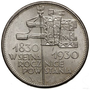 5 złotych, 1930, Warszawa; „Sztandar” - 100-lecie Powst...