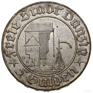 5 guldenów, 1932, Berlin; Żuraw portowy; AKS 8, CNG 522...