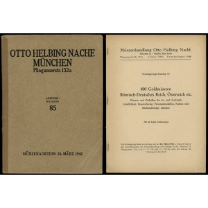 Otto Helbing Nachf., Versteigerungs-Katalog 85. 800 Gol...