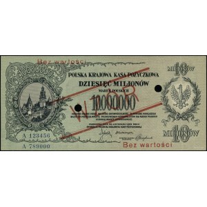 10.000.000 marek polskich, 20.11.1923; seria A 123456 /...