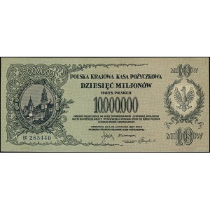 10.000.000 marek polskich, 20.11.1923; seria BX, numera...