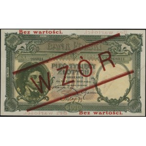 5.000 złotych, 28.02.1919; seria A, numeracja 268021, p...