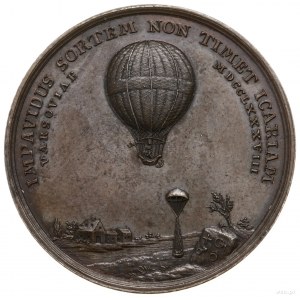Blanchard Jean-Pierre (1753–1809); Medal na pamiątkę pi...