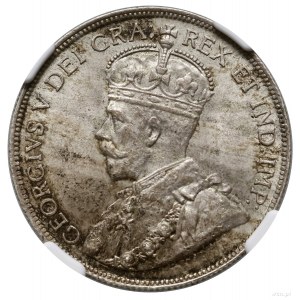 50 centów, 1912, mennica Ottawa; KM 25; ładna moneta w ...