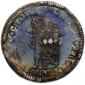 Talar (Zilveren dukaat), 1673; Aw: Rycerz stojący w pra...