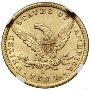 10 dolarów, 1856 S, mennica San Francisco; typ Liberty ...