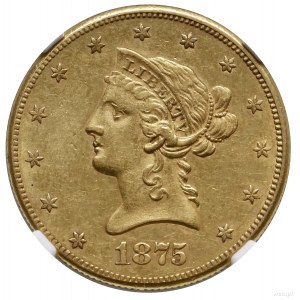 10 dolarów, 1875 CC, mennica Carson City; typ Liberty H...