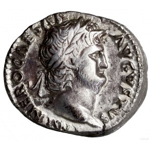 Denar, 66–67, Rzym; Aw: Głowa cesarza w wieńcu laurowym...