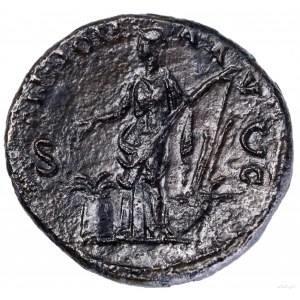 As, 133–135, Rzym; Aw: Głowa cesarza w wieńcu laurowym ...