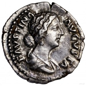 Denar, 161–164, Rzym; Aw: Popiersie cesarzowej w prawo,...