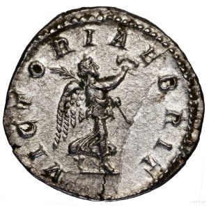 Denar, 210–211, Rzym; Aw: Głowa cesarza w wieńcu laurow...