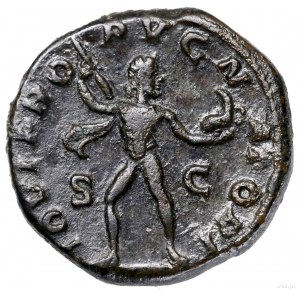 Dupondius, 231–235, Rzym; Aw: Głowa cesarza w koronie r...