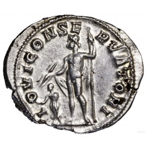 Antoninian, 238–239, Rzym; Aw: Popiersie cesarza w koro...