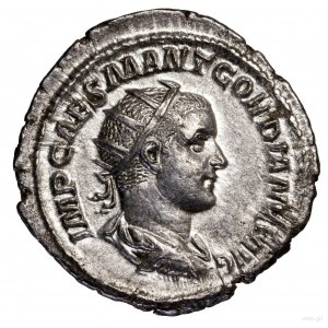 Antoninian, 238–239, Rzym; Aw: Popiersie cesarza w koro...