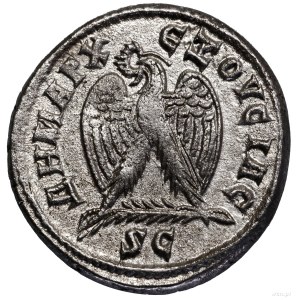 Tetradrachma bilonowa, 244, Antiochia; Aw: Popiersie ce...