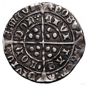 Grosz, 1461–1470, Londyn; Aw: Popiersie władcy na wpros...