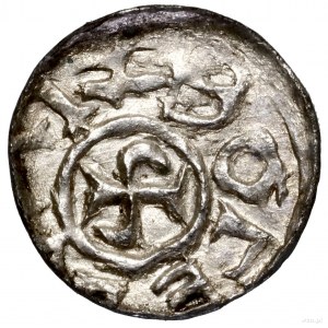 Denar, bez daty (1097–1107), Wrocław; Aw: Monogram SI, ...