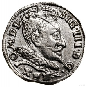 Trojak, 1594, Wilno; popiersie króla z pełnym zarostem,...