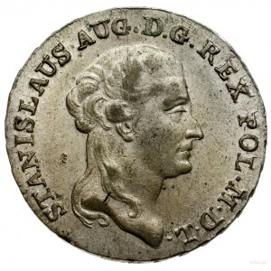 Dwuzłotówka, 1793, Warszawa; moneta z kontramarką Pilaw...