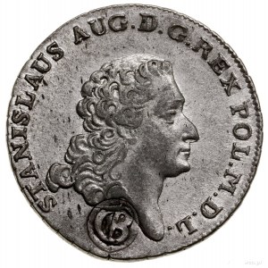 Dwuzłotówka, 1766; fałszerstwo pruskie z kontramarką „C...