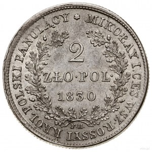 2 złote, 1830 FH, Warszawa; Bitkin 995, H-Cz. 3641, Kop...