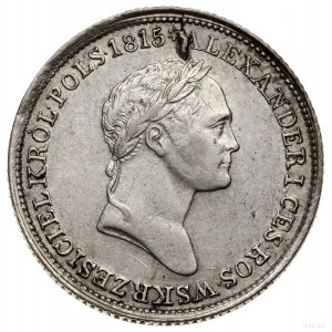 1 złoty, 1832, Warszawa; odmiana z mniejszą głową cara,...