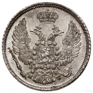 15 kopiejek = 1 złoty 1836, Warszawa; szeroka tarcza ze...