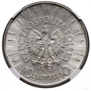 10 złotych, 1935, Warszawa; Józef Piłsudski; Kop. 3003,...