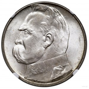 10 złotych, 1939, Warszawa; Józef Piłsudski; Kop. 3008,...