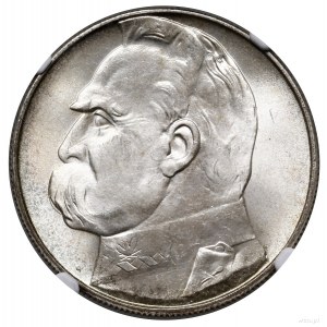 10 złotych, 1939, Warszawa; Józef Piłsudski; Kop. 3008,...