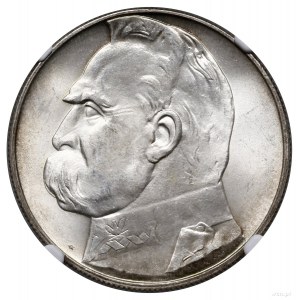 10 złotych, 1939, Warszawa; Józef Piłsudski; Kop. 3008,...