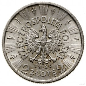 2 złote, 1936, Warszawa; Józef Piłsudski; Kop. 2915 (R5...